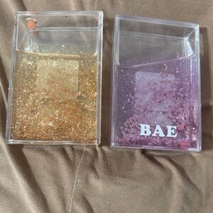 2 Urban Outfitters Polaroid pic holders - Pink and Gold